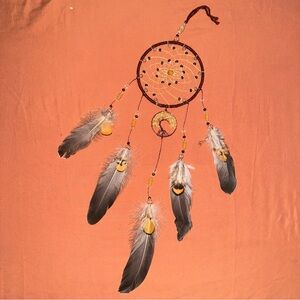 Feather Dreamcatcher - With Citrine Crystals